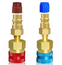 Load image into Gallery viewer, AutoWanderer Tool R1234yf Quick Couplers Kit R1234YF to R134a Conversion Adapters for R1234yf Air Conditioning Systems Evacuation Recharging