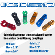 Load image into Gallery viewer, Fuel Line Disconnect Tool Set & Master Quick Disconnect Tool Kit for AC Fuel Line Transmission Oil Cooler Line Disconnects Compatible with Most Ford Chevy GM Models Blue