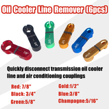 Load image into Gallery viewer, Fuel Line Disconnect Tool Set - Master Quick Disconnect Tool for AC Fuel Line System, Red