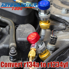 Load image into Gallery viewer, AutoWanderer Tool A/C R134a to R1234yf Adapters - Air Conditioner R1234yf Conversion Kit Fit for The AC R1234yf Refrigerant System