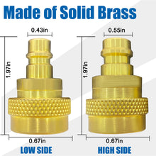 Load image into Gallery viewer, AutoWanderer Tool A/C R134a to R1234yf Adapters - Air Conditioner R1234yf Conversion Kit Fit for The AC R1234yf Refrigerant System