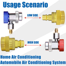 Load image into Gallery viewer, AutoWanderer Tool A/C R134a to R1234yf Adapters - Air Conditioner R1234yf Conversion Kit Fit for The AC R1234yf Refrigerant System