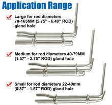 Load image into Gallery viewer, Hydraulic Cylinder Seal Install Tool Set - 3 PCS Hydraulic U-Cup Seal Twistor Installation Tool Kit With S M L