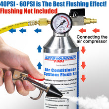 Load image into Gallery viewer, AutoWanderer Tool AC Flush Kit Air Conditioner System Flush Canister Gun Set for Clean A/C Line Flush R134a R410a R404a