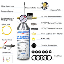 Load image into Gallery viewer, AutoWanderer Tool AC Flush Kit Air Conditioner System Flush Canister Gun Set for Clean A/C Line Flush R134a R410a R404a