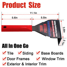 Load image into Gallery viewer, Trim Puller Trim Removal Tool Remove Baseboard Wood Flooring Molding Siding By AutoWanderer Tool
