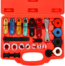 Load image into Gallery viewer, Fuel Line Disconnect Tool Set - Master Quick Disconnect Tool for AC Fuel Line System, Red