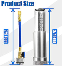 Load image into Gallery viewer, AutoWanderer Tool AC Oil Dye Injector Kit for R134a Refrigerant System with 1/4" SAE Connector and Snap Quick Coupler 2 Oil Checkers 2oz Measuring Cup