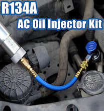 Load image into Gallery viewer, AutoWanderer Tool R134A AC Oil Dye Injector Kit with 2 Quick Couplers 2 Oil Checkers 2oz Measuring Cup