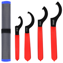 Load image into Gallery viewer, AutoWanderer Tool 4pcs Coilover Spanner Wrench Set Adjustable Shock Wrench Heavy Duty Steel C Spanner for Most Coil Overs Shocks Adjustment and Suspension System,Blue