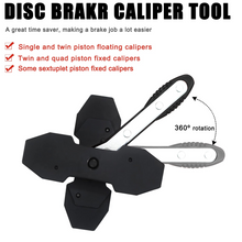 Load image into Gallery viewer, Brake Caliper Compression Tool, Brake Caliper Press Tool Caliper Pistion Compressor Brake Pad Spreader for Single Twin Quad Disc Brake,black