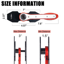Load image into Gallery viewer, AutoWanderer Tool Brake Caliper Compression Tool, Car Ratcheting Brake Spreader Caliper Pistion Press Tool for Single Twin Quad Piston Disc Brake, Red