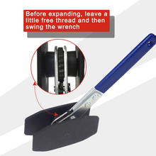 Load image into Gallery viewer, Brake Caliper Compression Tool, Brake Caliper Press Tool Disc Brake Pad Spreader Car Ratchet Piston Compressor Tool with 2 Caliper Hangers, Blue