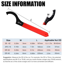 Load image into Gallery viewer, AutoWanderer Tool 4pcs Coilover Spanner Wrench Set Adjustable Shock Wrench Heavy Duty Steel C Spanner for Most Coil Overs Shocks Adjustment and Suspension System,Black