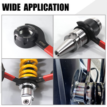 Load image into Gallery viewer, AutoWanderer Tool 4pcs Coilover Spanner Wrench Set Adjustable Shock Wrench Heavy Duty Steel C Spanner for Most Coil Overs Shocks Adjustment and Suspension System,Red