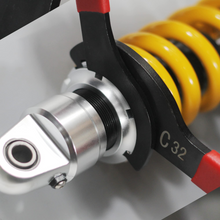 Load image into Gallery viewer, AutoWanderer Tool 4pcs Coilover Spanner Wrench Set Adjustable Shock Wrench Heavy Duty Steel C Spanner for Most Coil Overs Shocks Adjustment and Suspension System,Blue