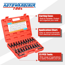 Load image into Gallery viewer, AutoWanderer Tool Terminal Release Tool Kit with 23 PCS Terminal Tool Kit for American Domestic and Imported Vehicles