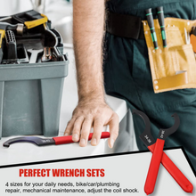 Load image into Gallery viewer, AutoWanderer Tool 4pcs Coilover Spanner Wrench Set Adjustable Shock Wrench Heavy Duty Steel C Spanner for Most Coil Overs Shocks Adjustment and Suspension System,Blue