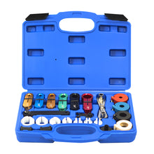 Load image into Gallery viewer, AutoWanderer Tool 22PCS Master Quick Disconnect Tools for Automotive AC Fuel Line Transmission Oil Cooler Line Disconnects,Include Scissor Remover,Compatible with Most Ford Chevy GM Models, Blue