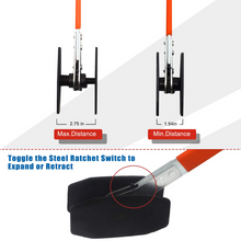 Load image into Gallery viewer, Brake Caliper Compression Tool, Brake Caliper Press Tool Disc Brake Caliper Tool Spreader Car Ratchet Piston Compressor Tool with 2 Caliper Hangers, Orange