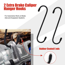 Load image into Gallery viewer, Brake Caliper Compression Tool, Brake Caliper Press Tool Disc Brake Caliper Tool Spreader Car Ratchet Piston Compressor Tool with 2 Caliper Hangers, Orange