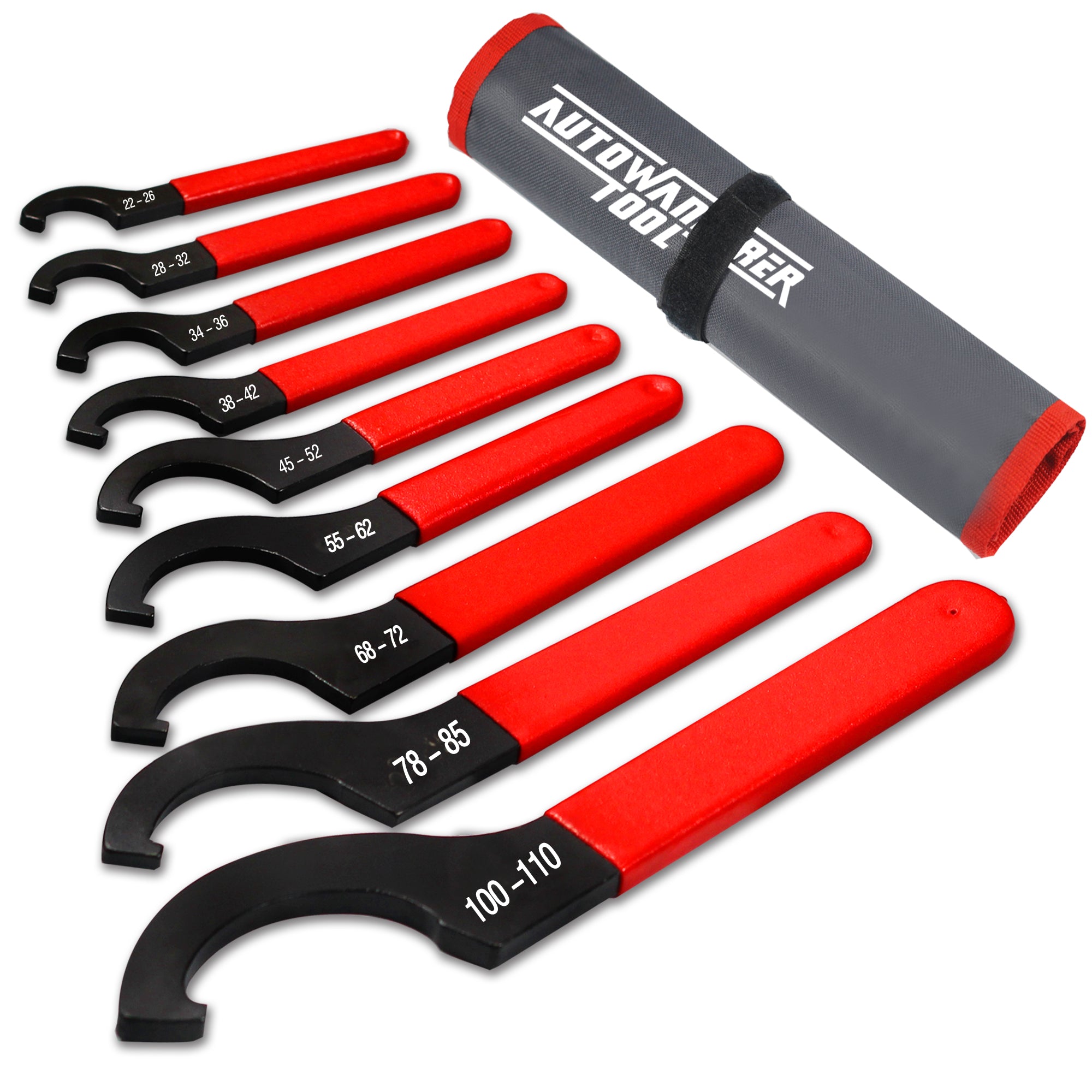 AutoWanderer Tool 9Pcs Coilover Spanner Wrench Set, Adjustable Shock W ...