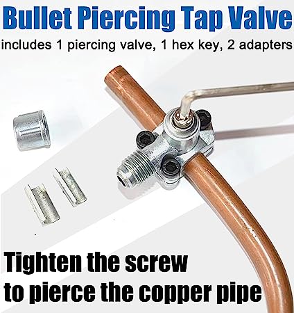 BPV31 Bullet Piercing Valve – Copper Tubing Refrigerant Charging Tap – HVAC Tool - View #3