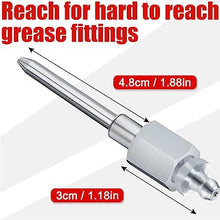 Load image into Gallery viewer, AutoWanderer Tool Grease Gun Needle Tip Narrow Grease Needle Nozzle Adapter, Needle Grease Fittings with 1/8 inch NPT Threads
