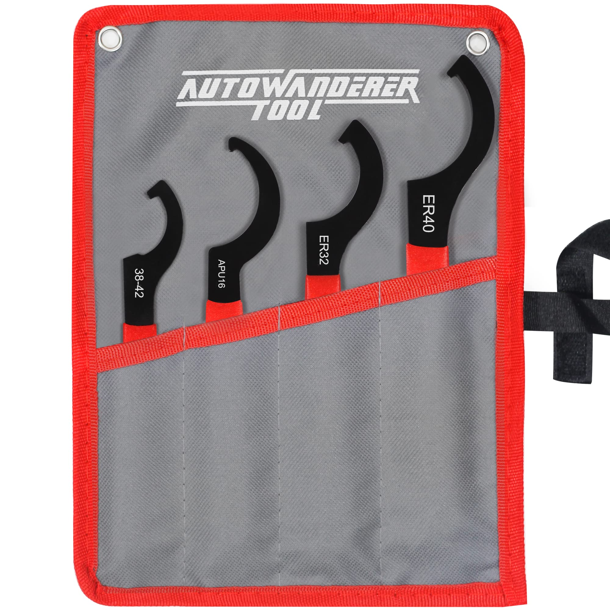 AutoWanderer Tool 4pcs Coilover Spanner Wrench Set Adjustable Shock Wr ...