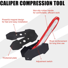 Load image into Gallery viewer, AutoWanderer Tool Brake Caliper Compression Tool, Car Ratcheting Brake Spreader Caliper Pistion Press Tool for Single Twin Quad Piston Disc Brake, Red
