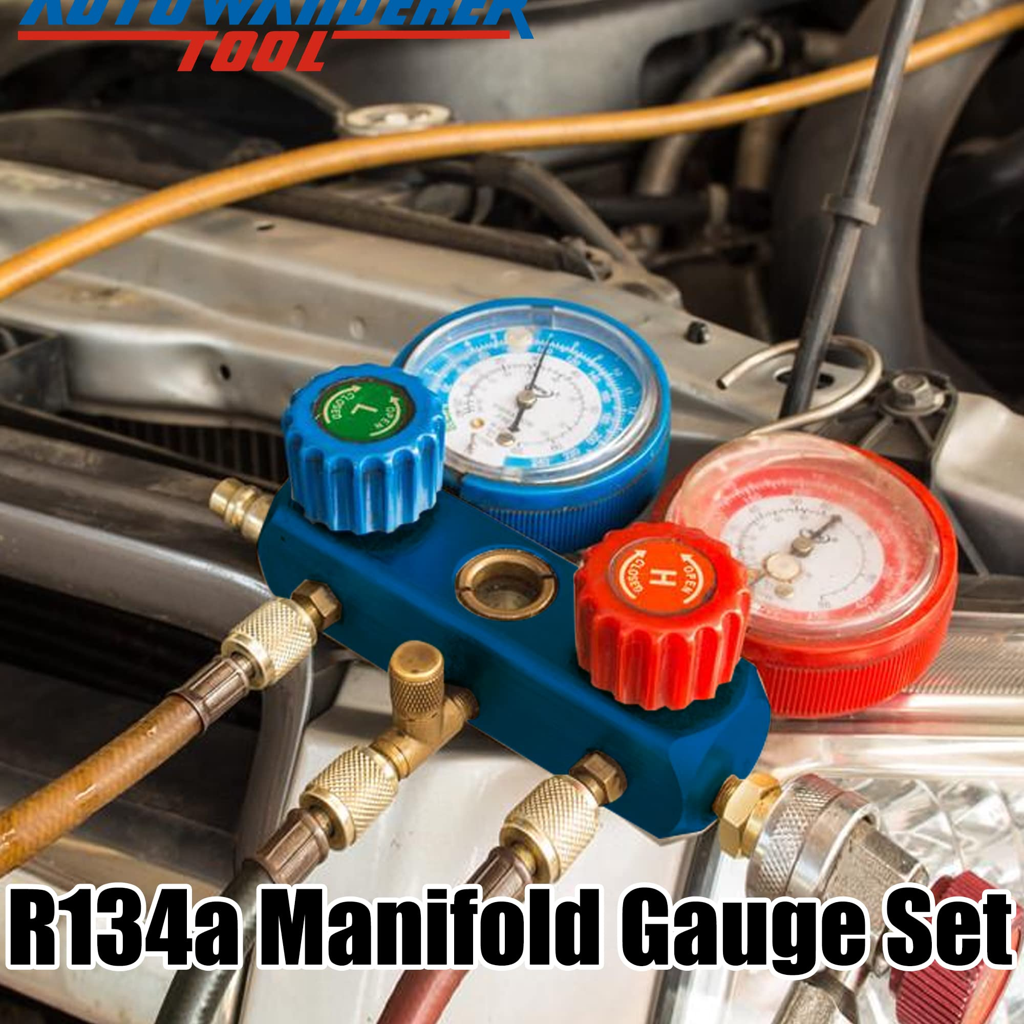 R1234yf Manifold Gauge Set, 3 Way Car Air Conditioning 1234yf
