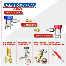 Load image into Gallery viewer, R134a AC Gauge 3 Way A/C Manifold Gauge Set Air Conditioning Manifold Charging for R134A by Autowanderer Tool
