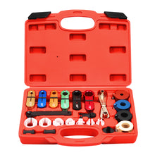 Load image into Gallery viewer, AutoWanderer Tool 22PCS Master Quick Disconnect Tool Kit for Automotive AC Fuel Line Disconnect Tool and Transmission Oil Cooler Line Red
